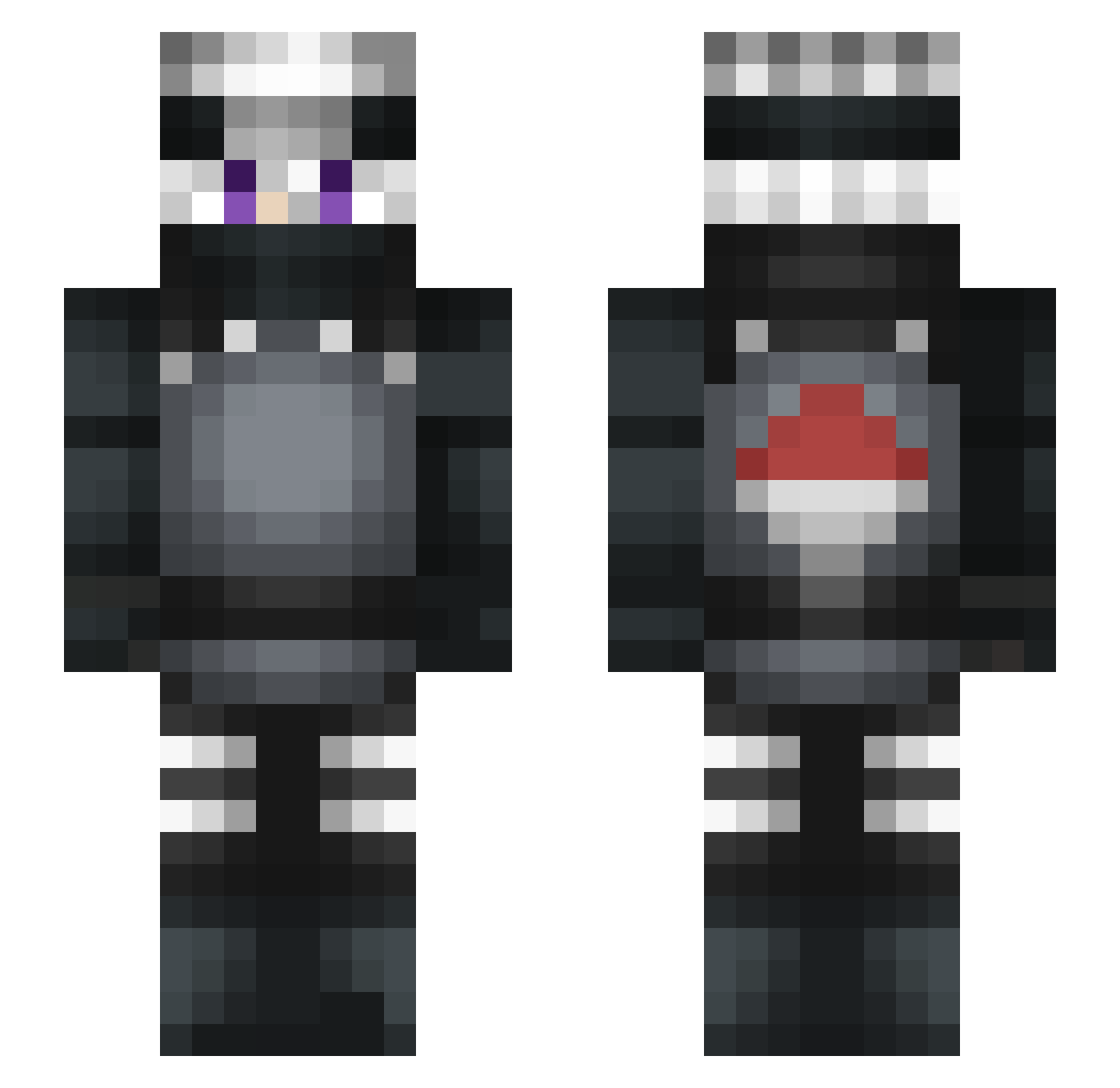 Eiermann2 Minecraft skin, front and back view