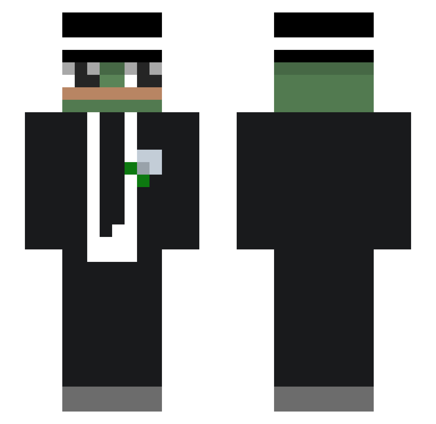 _AmarenaMaster_ Minecraft skin, front and back view
