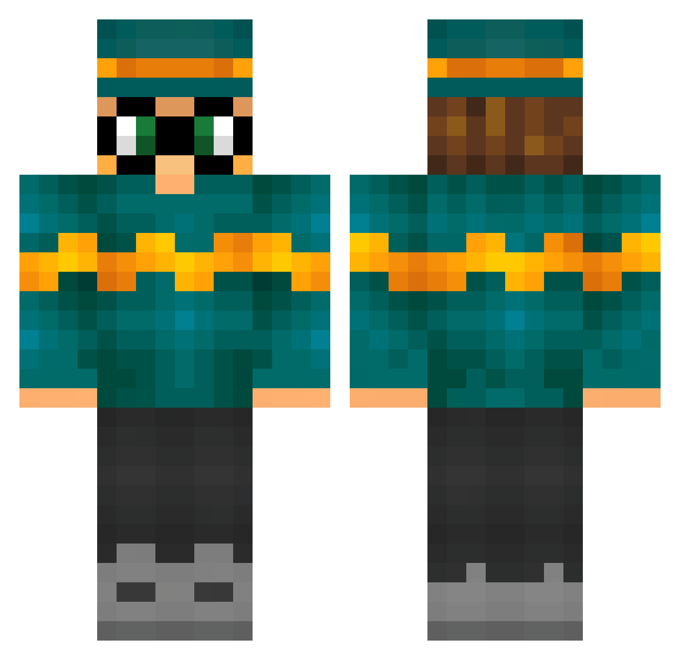 Astrolux__ Minecraft skin, front and back view