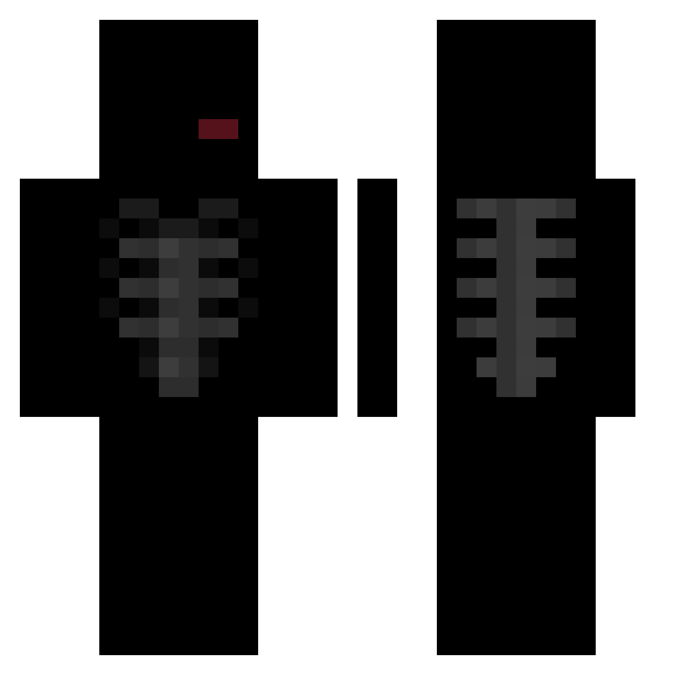 cryss212 Minecraft skin, front and back view