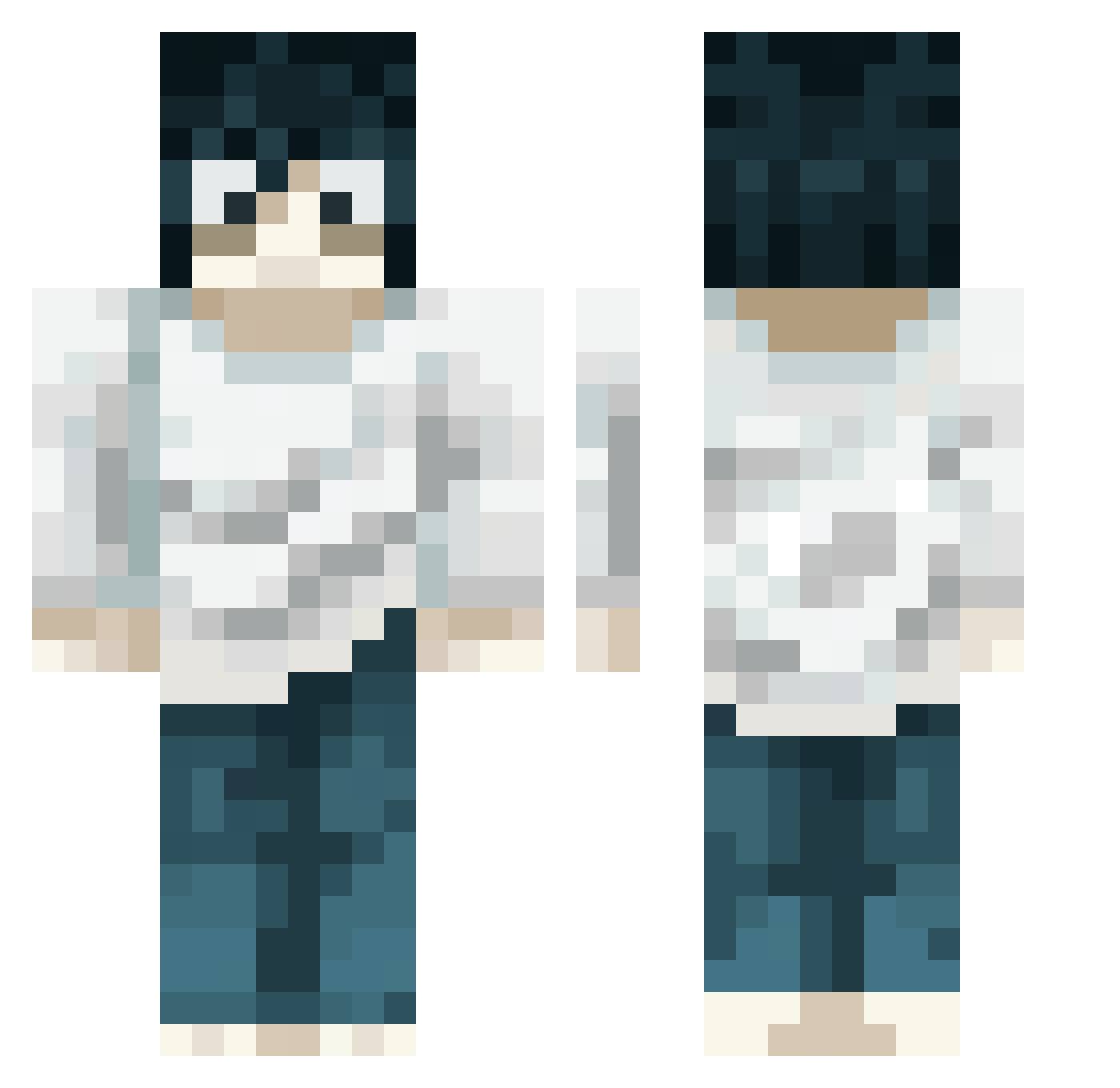 GreenMango642 Minecraft skin, front and back view