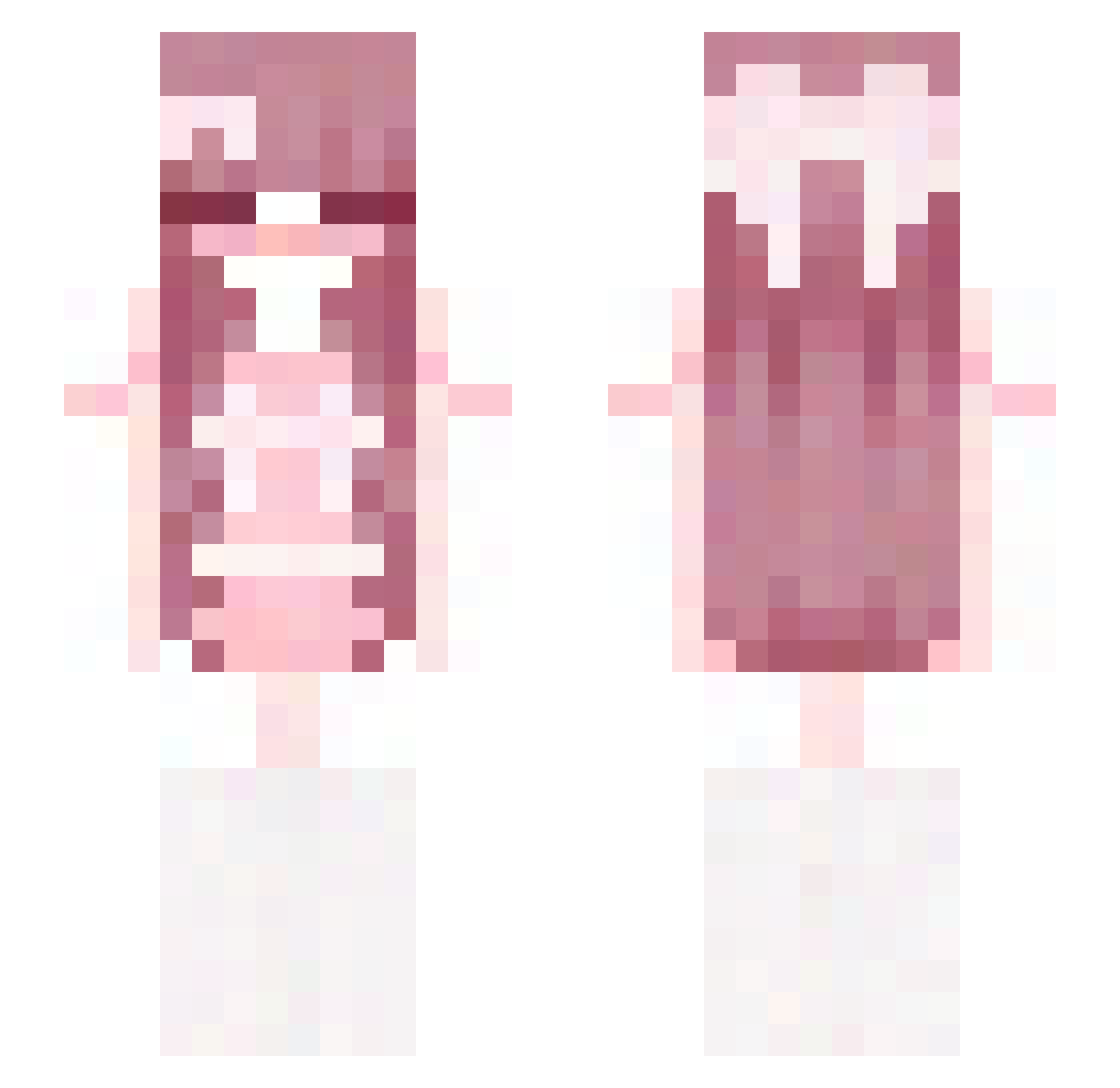 coasey Minecraft skin, front and back view