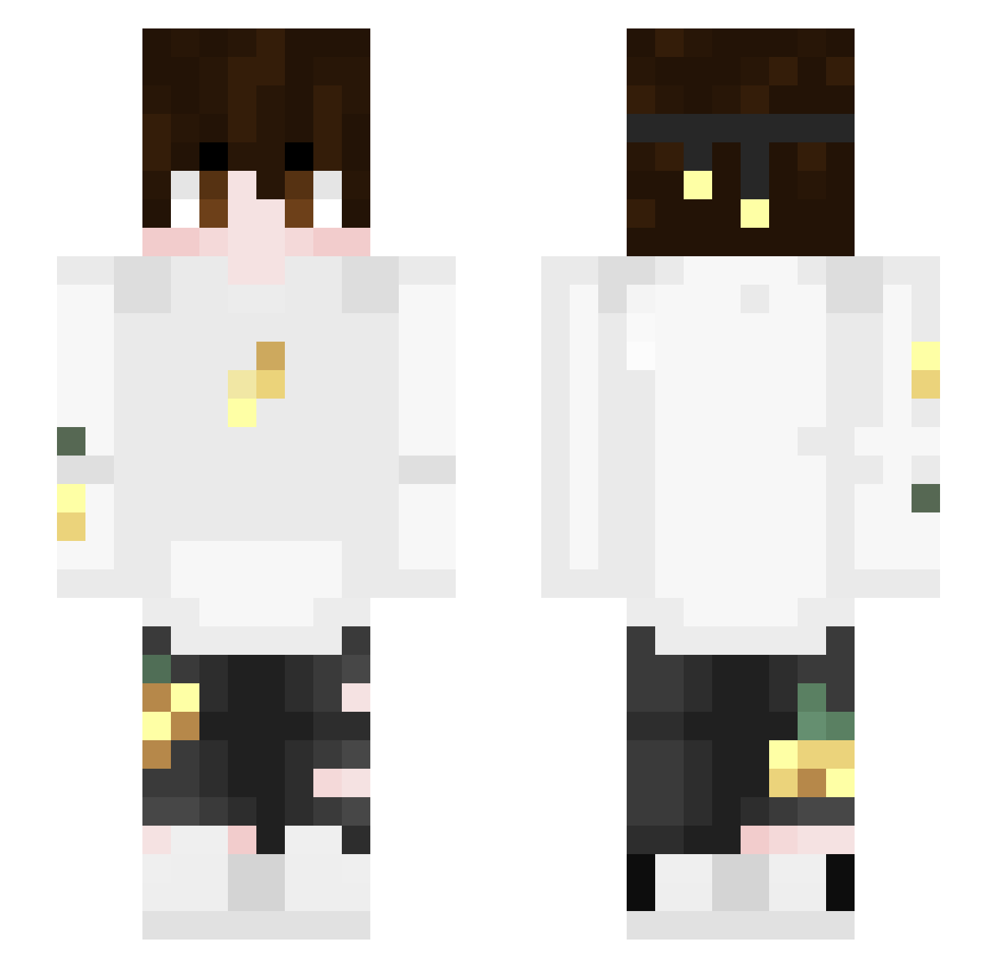Adri_42 Minecraft skin, front and back view
