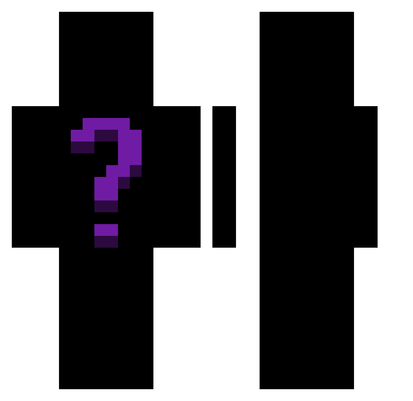 klaus_ALT Minecraft skin, front and back view