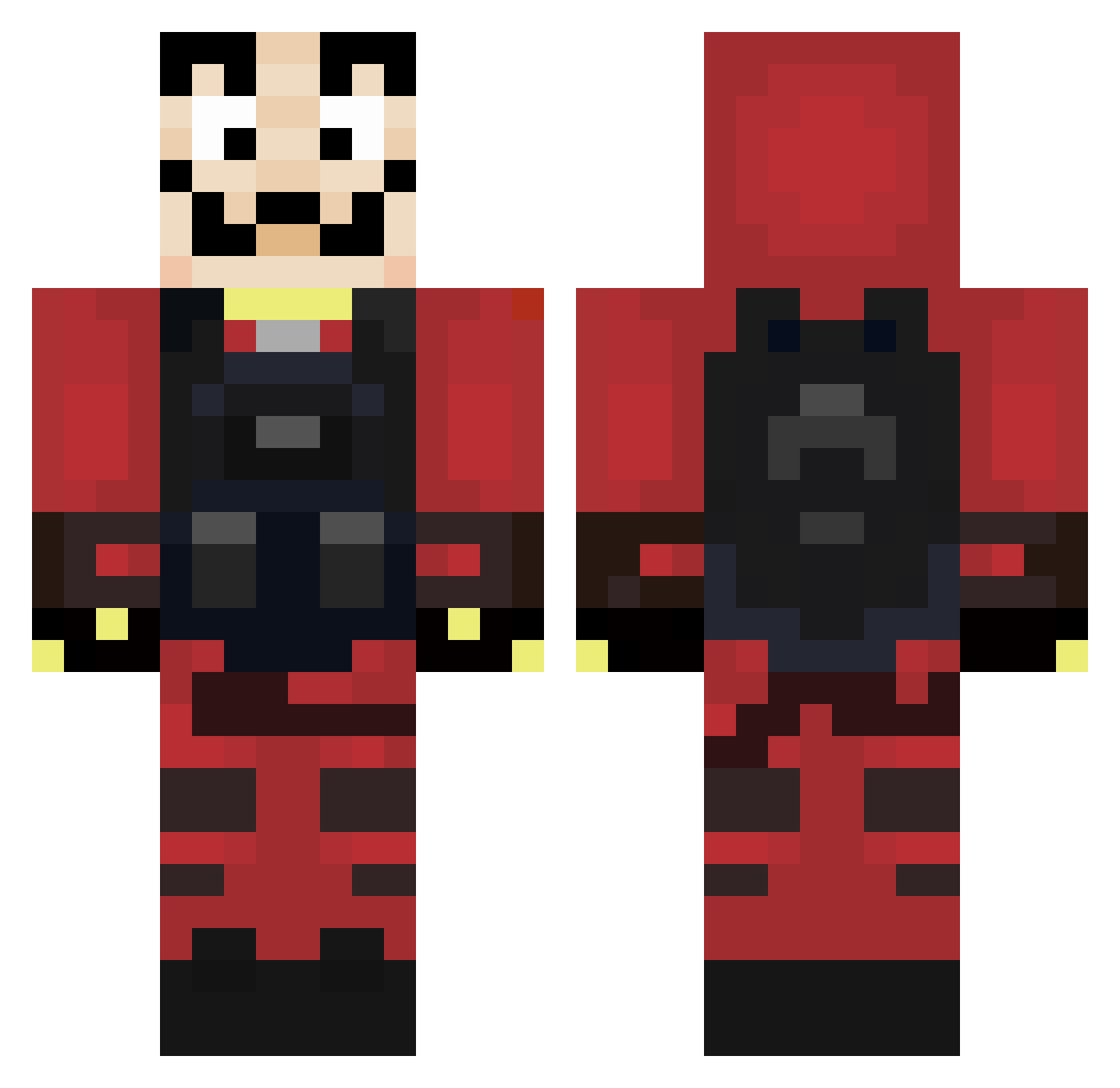 Haylonn Minecraft skin, front and back view