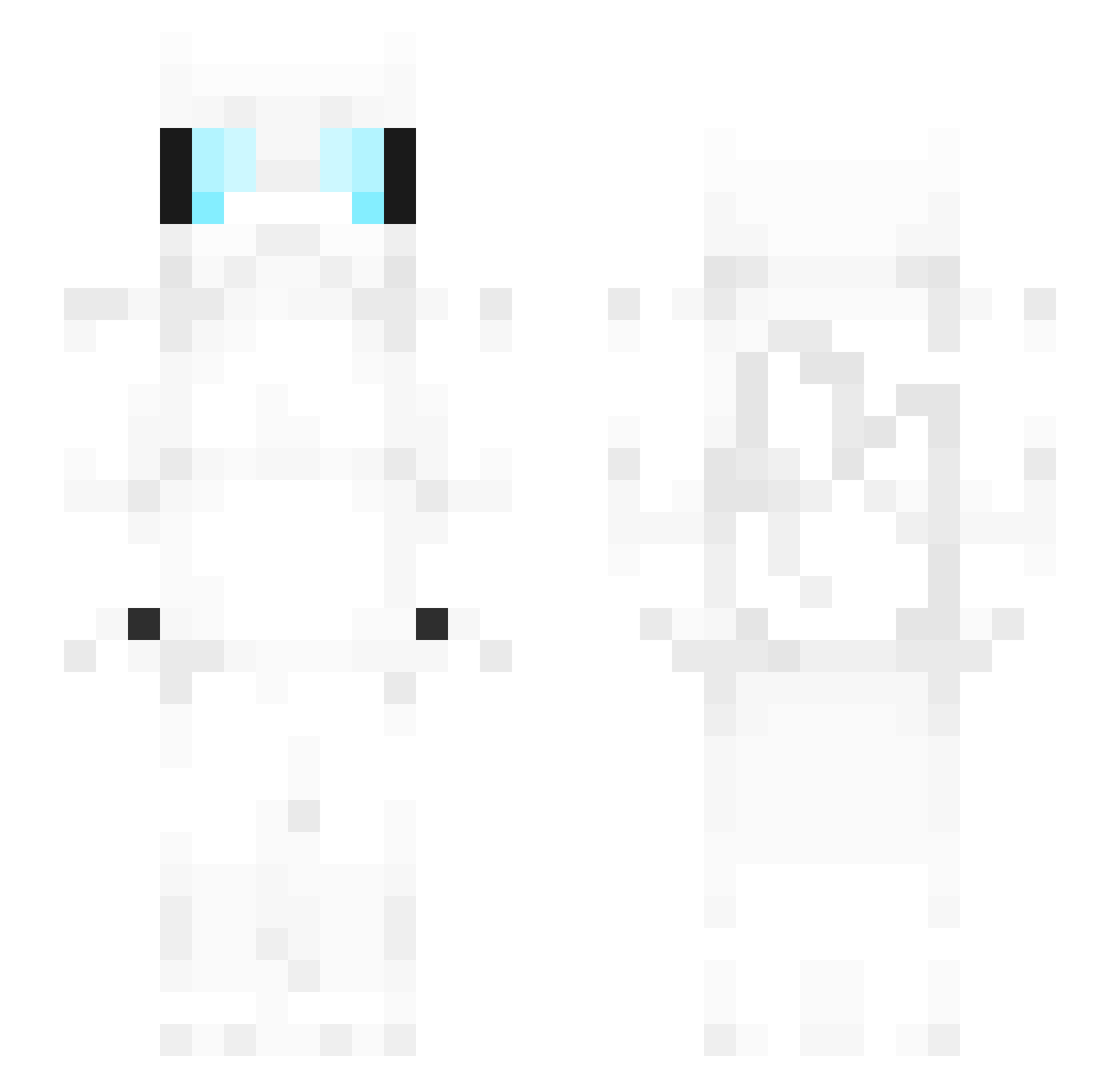 Nikolman1 Minecraft skin, front and back view