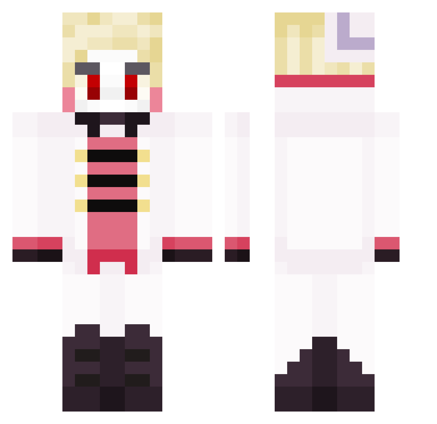 _Bartixy_ Minecraft skin, front and back view