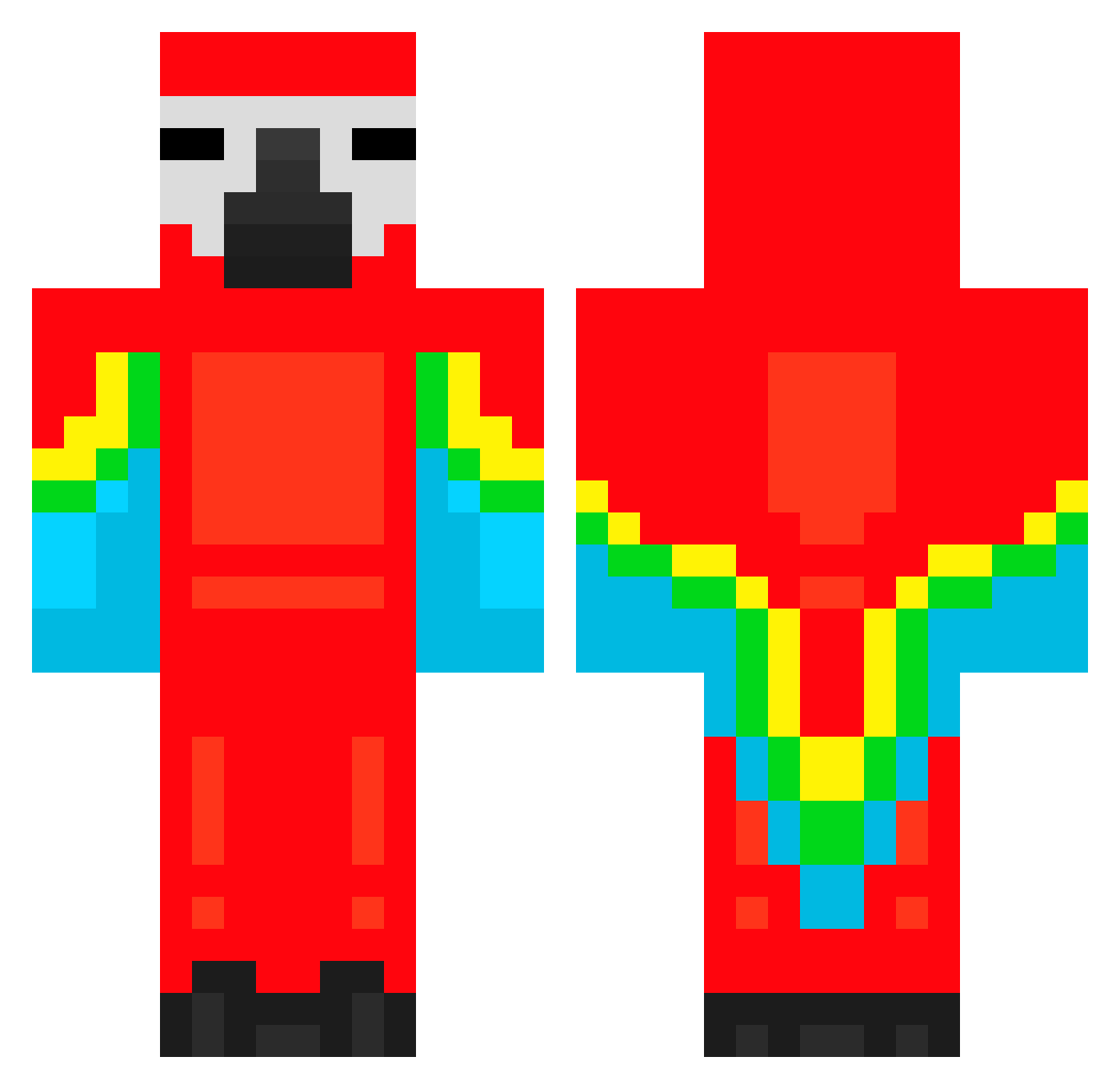 josh_grr Minecraft skin, front and back view
