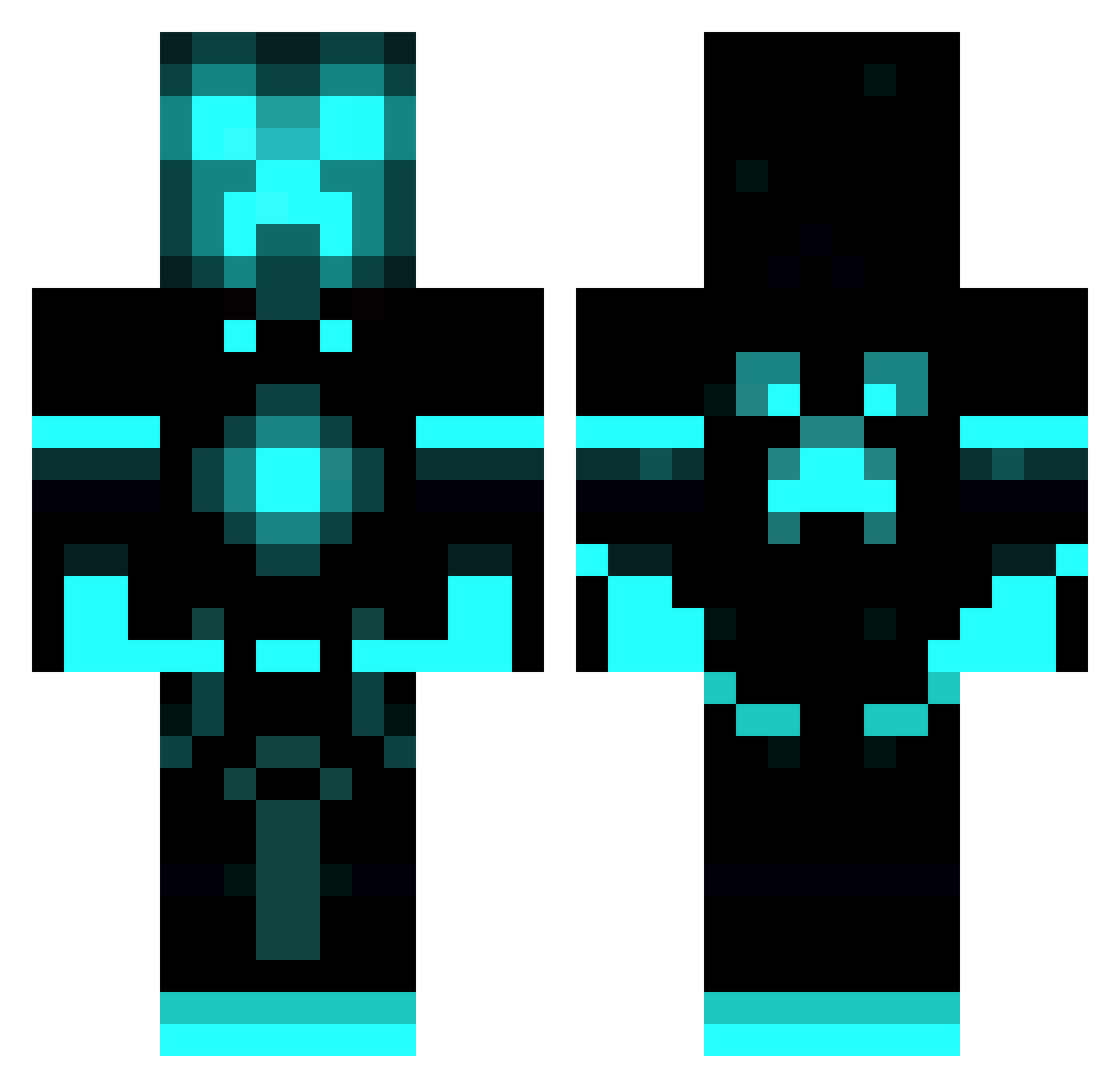 SecretAgent531 Minecraft skin, front and back view