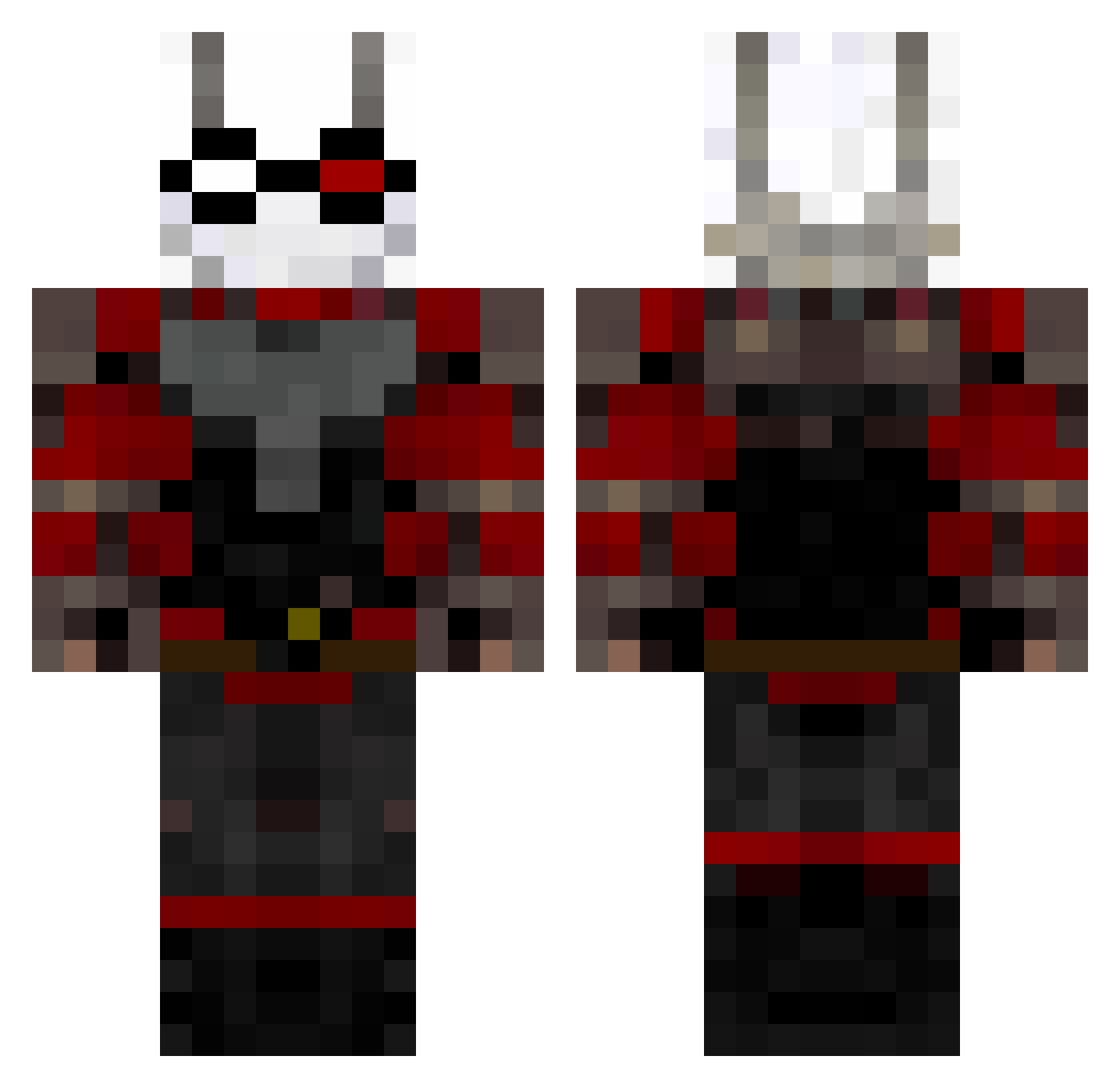 GoodFengShui Minecraft skin, front and back view