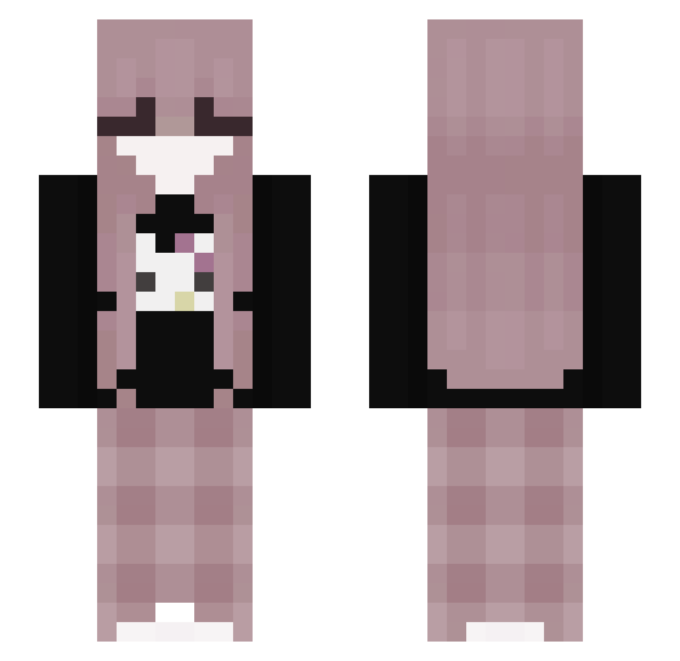 rvquilt Minecraft skin, front and back view