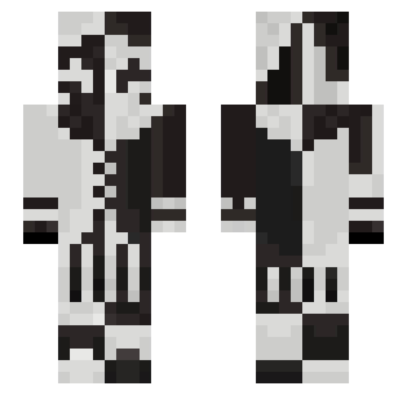 Dragonad2012 Minecraft skin, front and back view