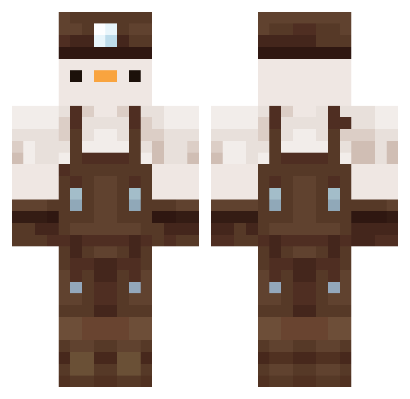 Kaczuszka_oki7 Minecraft skin, front and back view