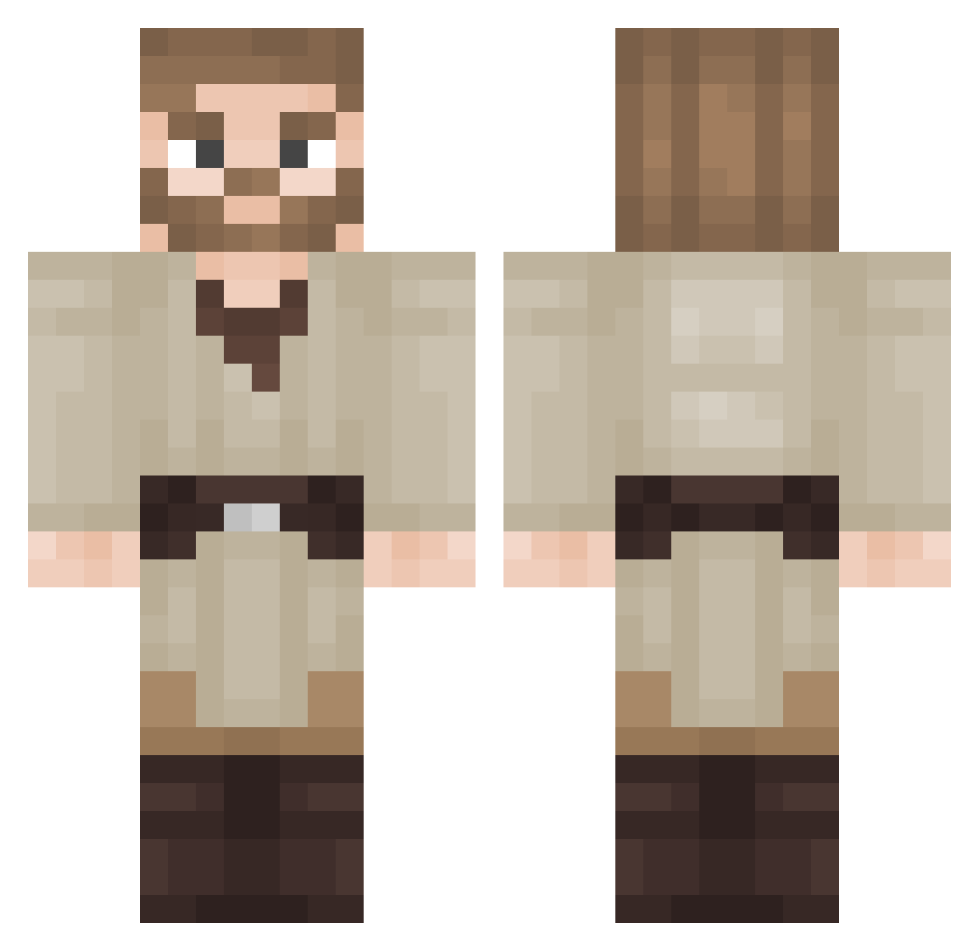 egg_man Minecraft skin, front and back view