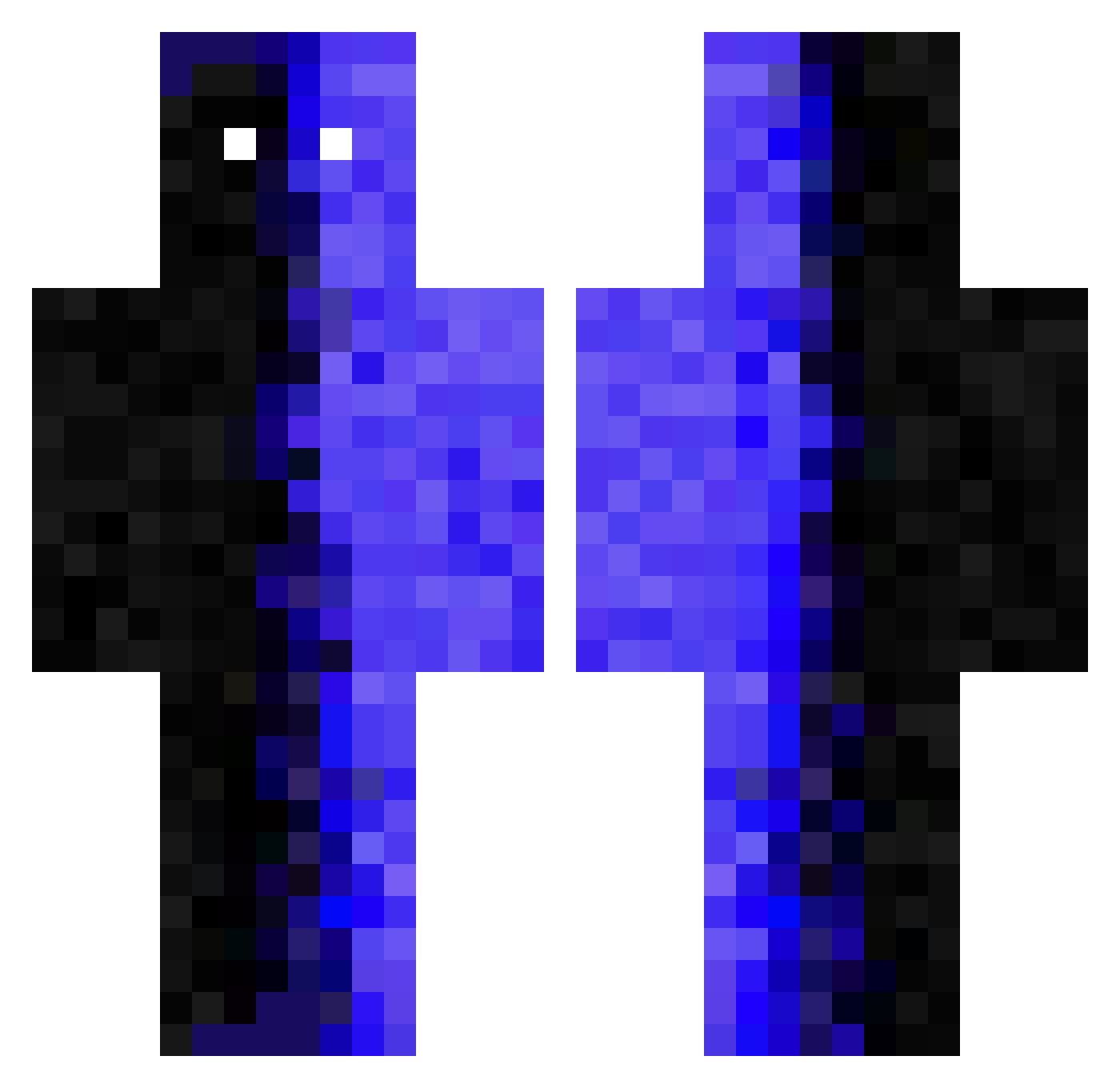 sweet_Ashira Minecraft skin, front and back view