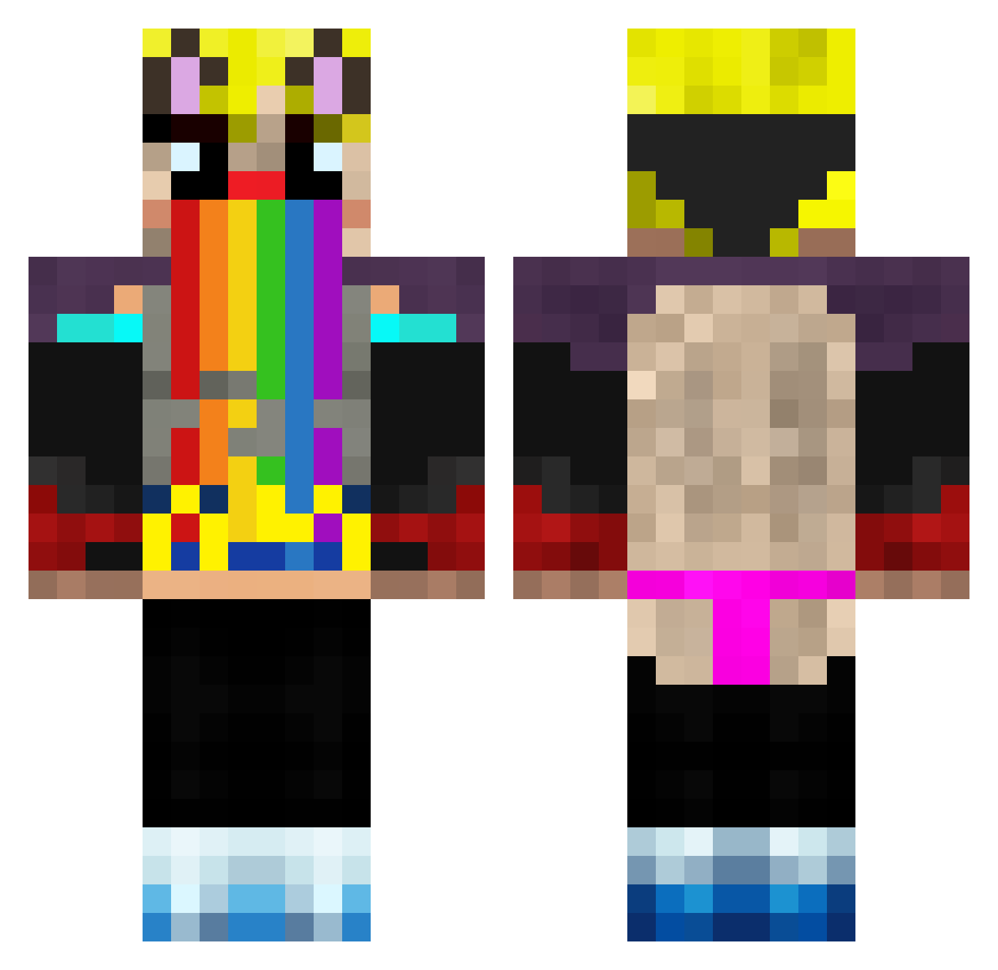 Marcotox_303_YT Minecraft skin, front and back view