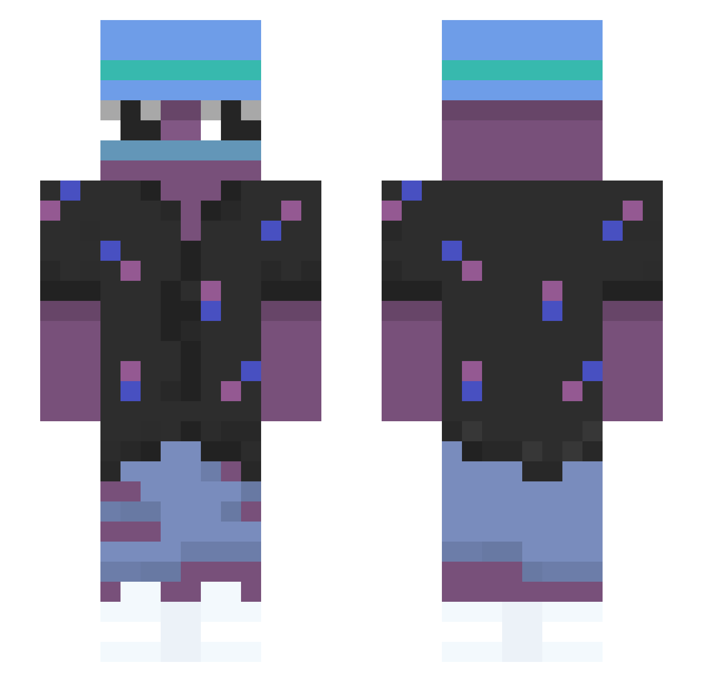 alperovski6 Minecraft skin, front and back view
