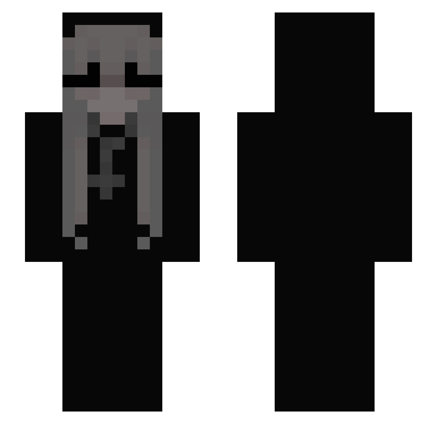 Modulators Minecraft skin, front and back view