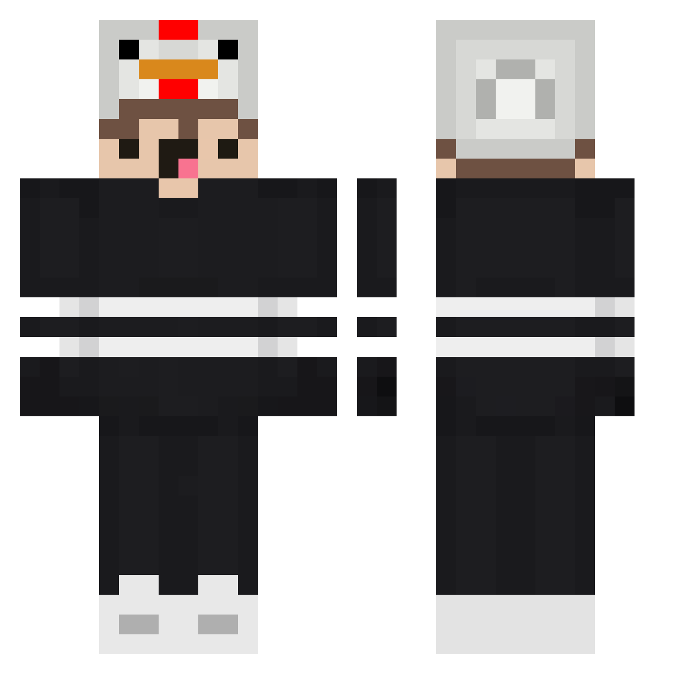 ChefJulian_ Minecraft skin, front and back view
