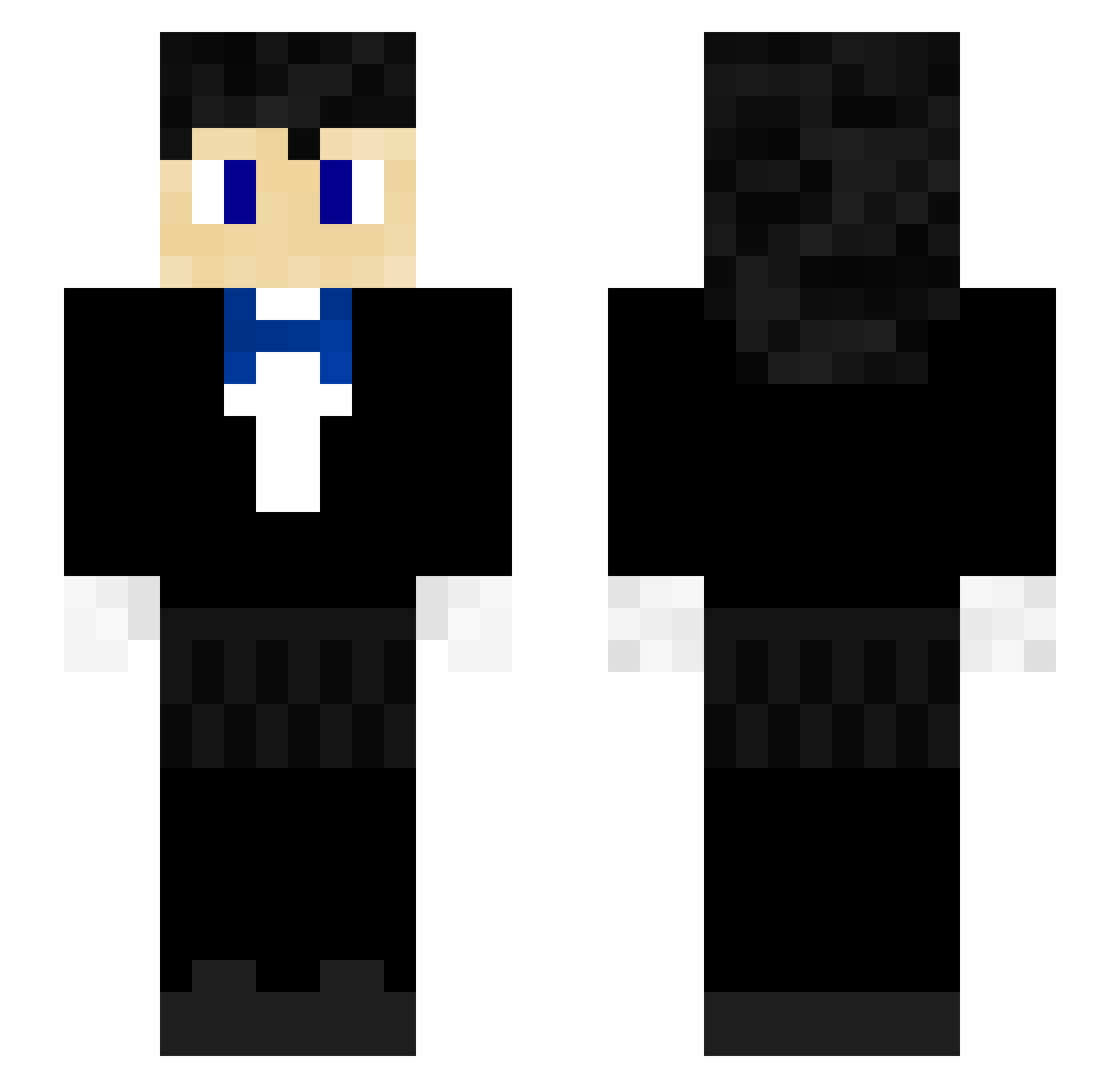 mangle1218 Minecraft skin, front and back view