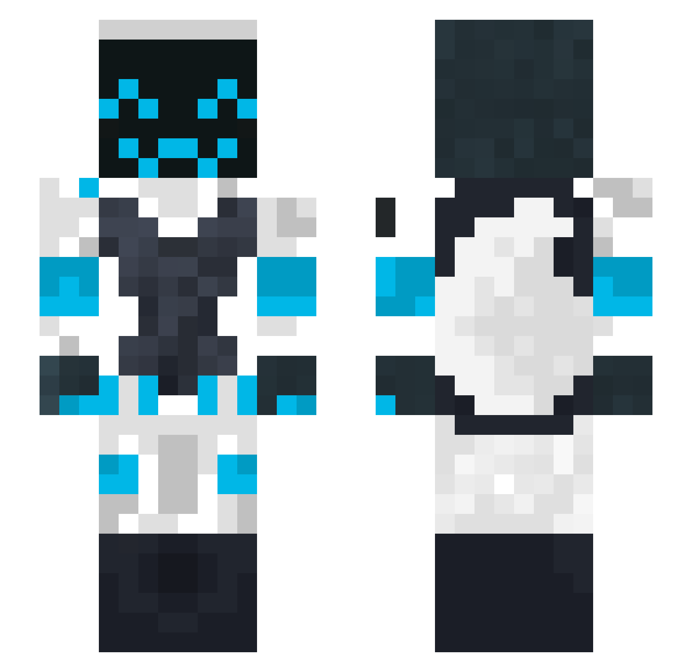 fatcat3781 Minecraft skin, front and back view