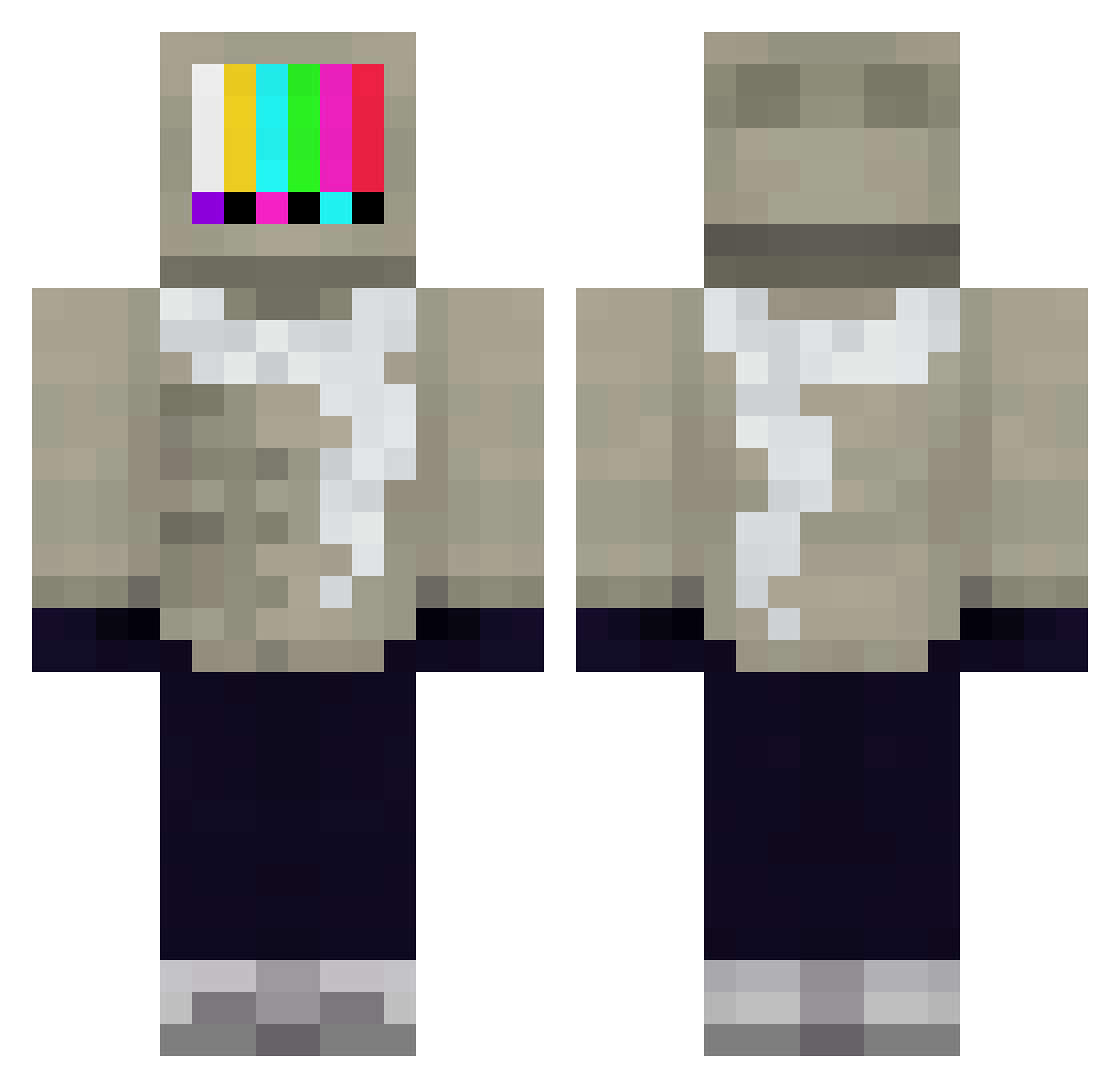 _HighWind Minecraft skin, front and back view