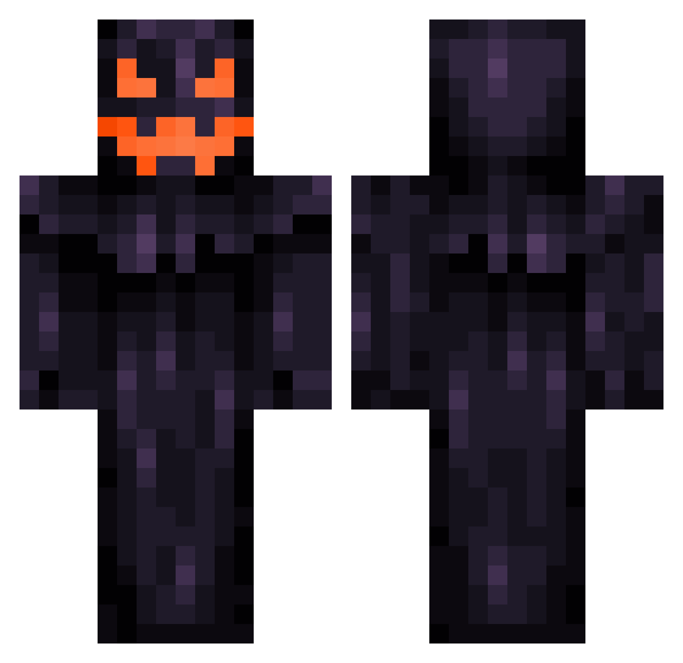 kata_naa Minecraft skin, front and back view