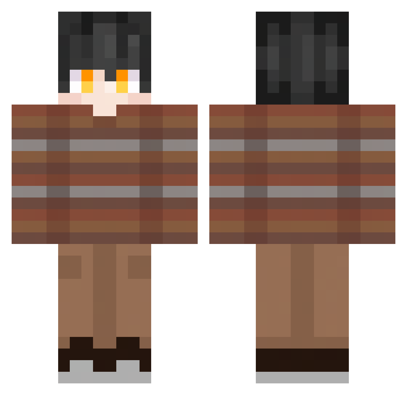 Reed_1567 Minecraft skin, front and back view