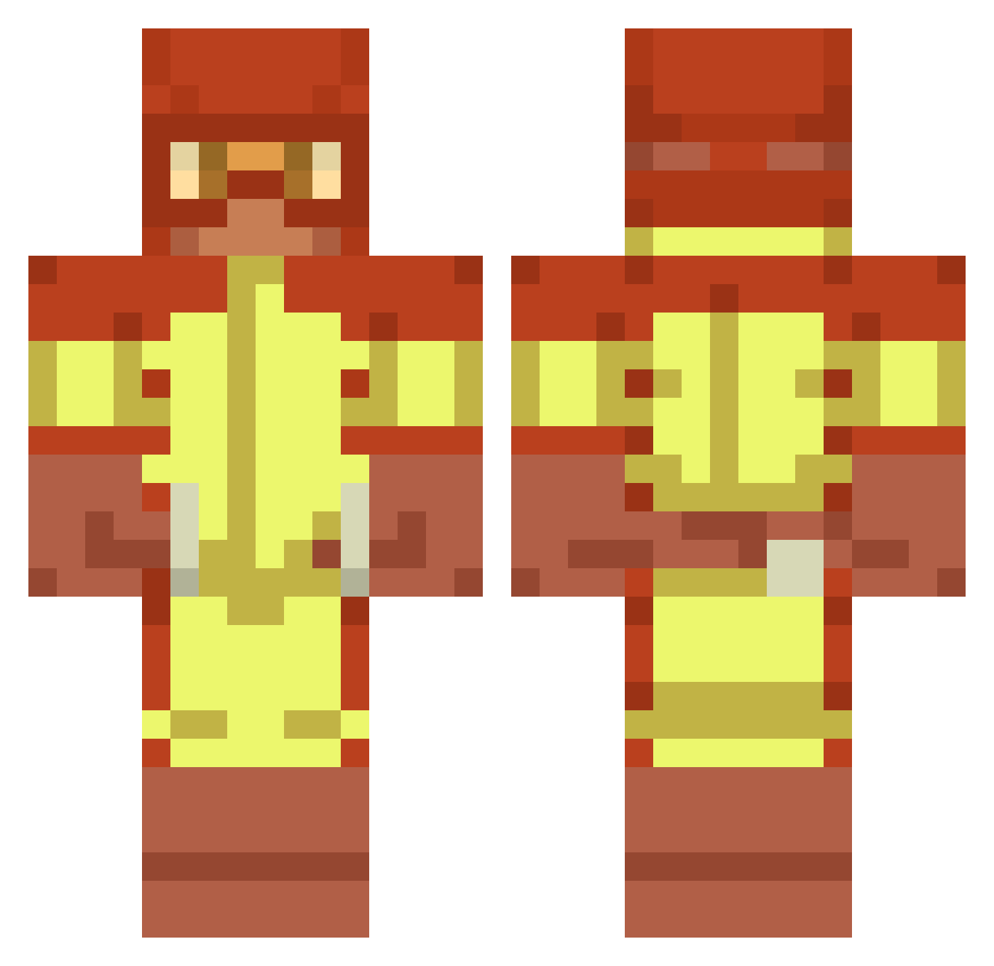 FarHeart9021006 Minecraft skin, front and back view