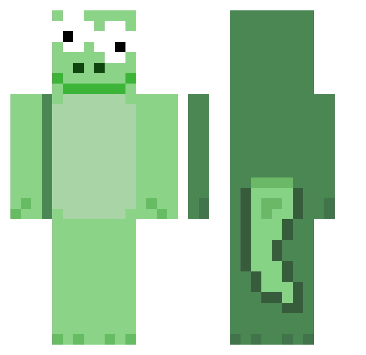 Zach_Ko Minecraft skin, front and back view