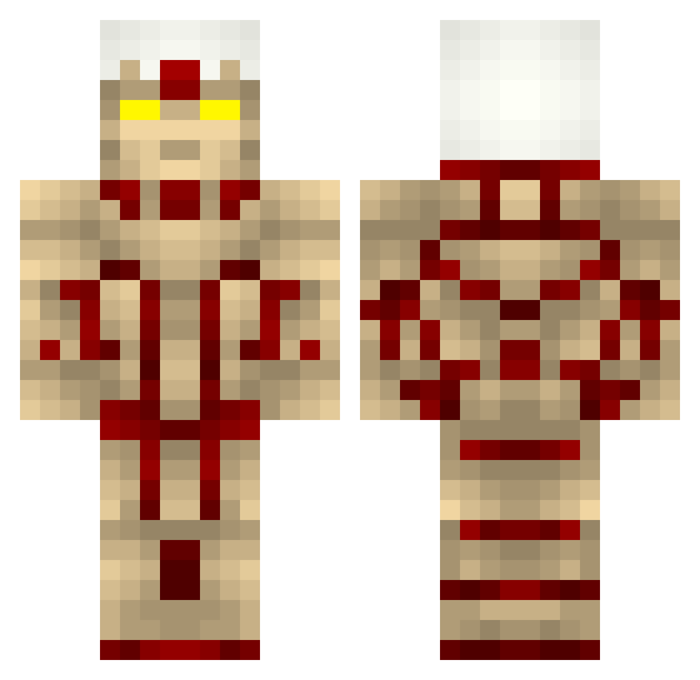 _LaWt_2 Minecraft skin, front and back view