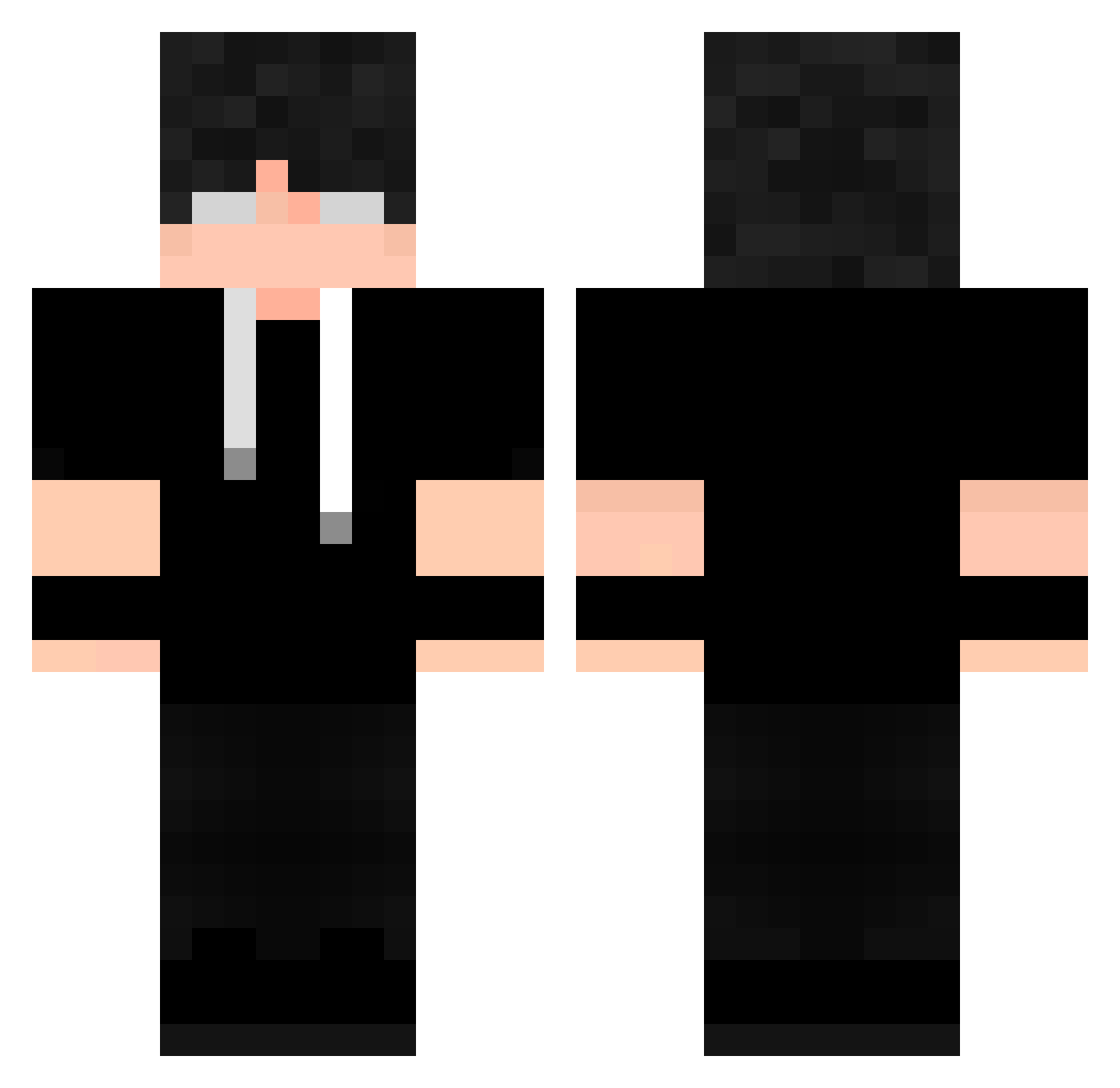 Sooxk7 Minecraft skin, front and back view