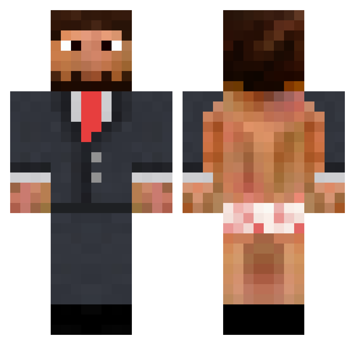 _KatIllac_ Minecraft skin, front and back view