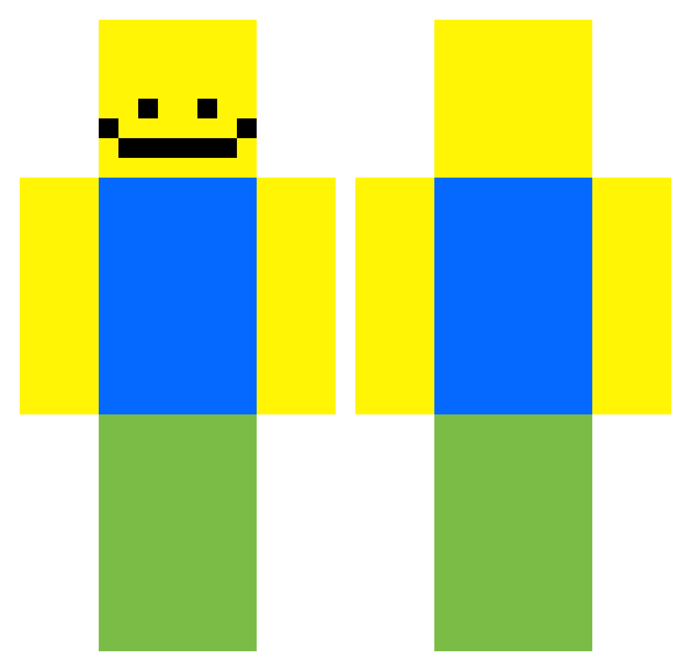 reNKsUv Minecraft skin, front and back view