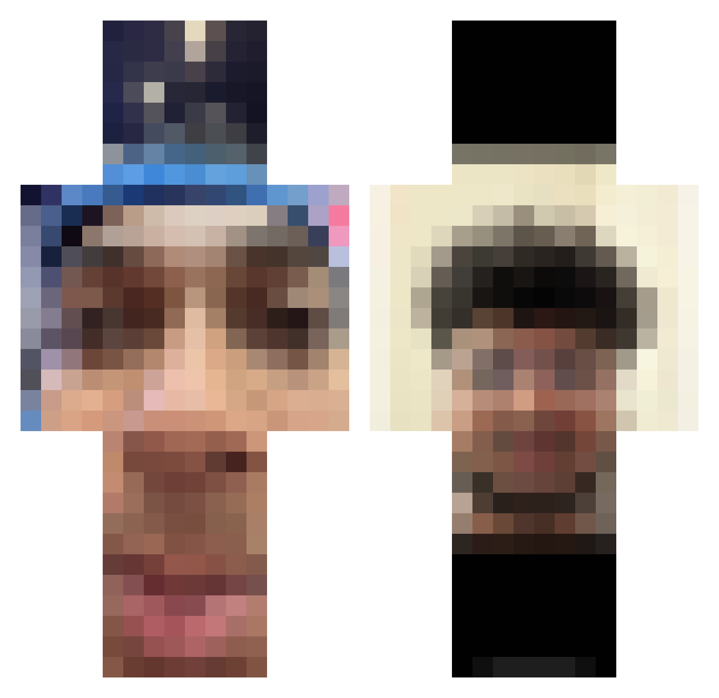 TRILLKING2K13 Minecraft skin, front and back view