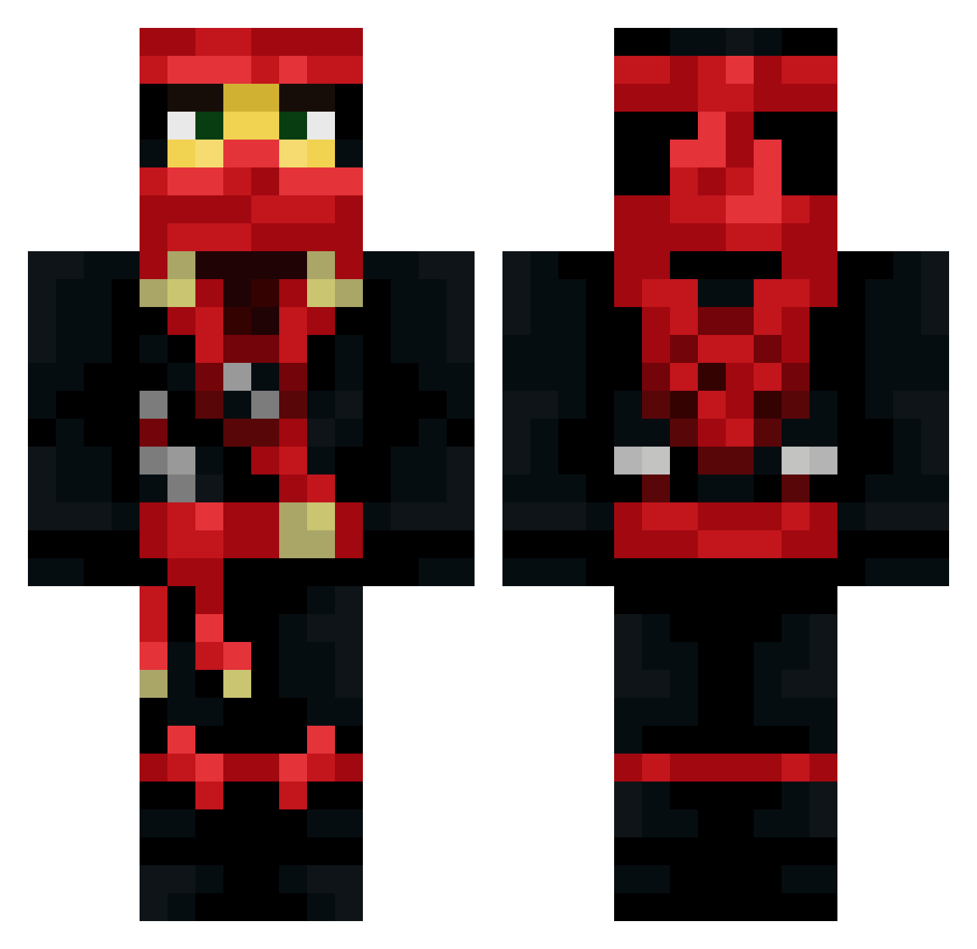 AH_De Minecraft skin, front and back view