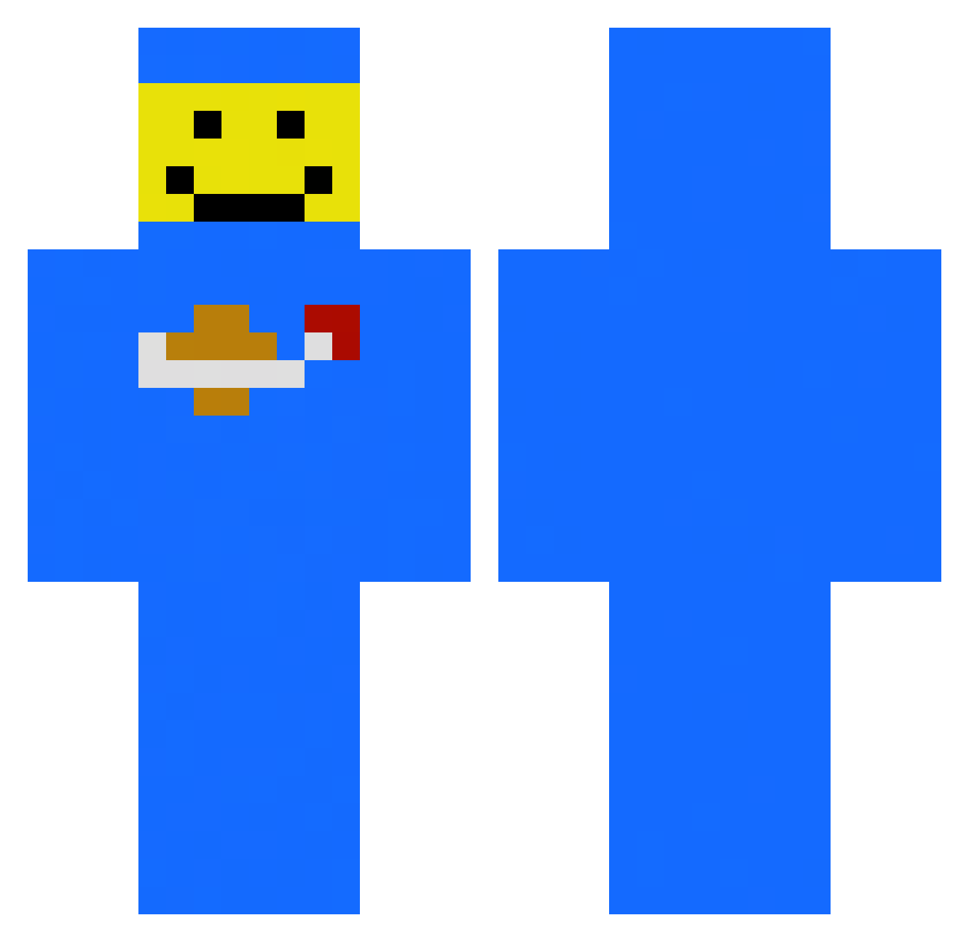 H3NTAIIII Minecraft skin, front and back view