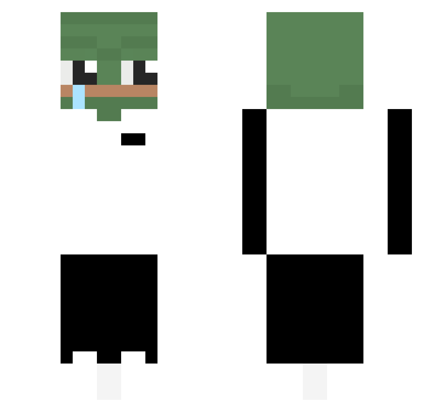 cypi118 Minecraft skin, front and back view