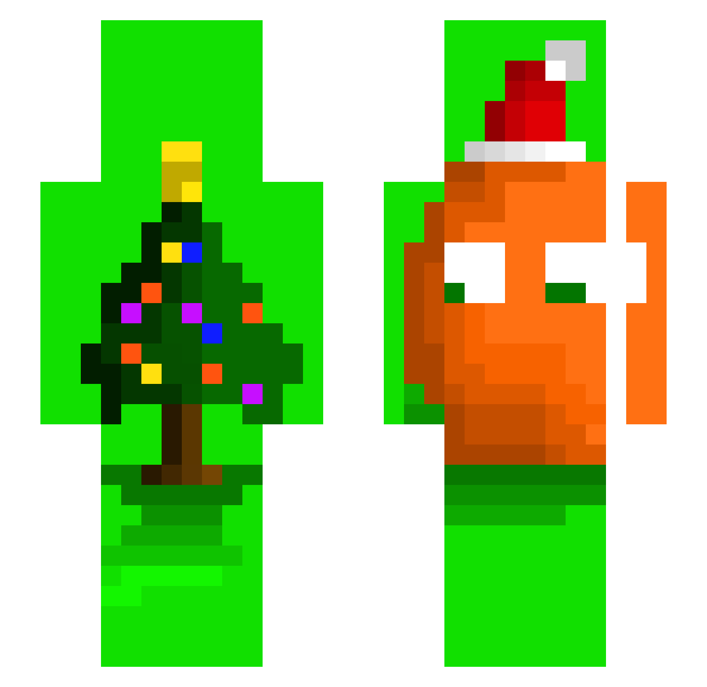 sourceofhacks Minecraft skin, front and back view