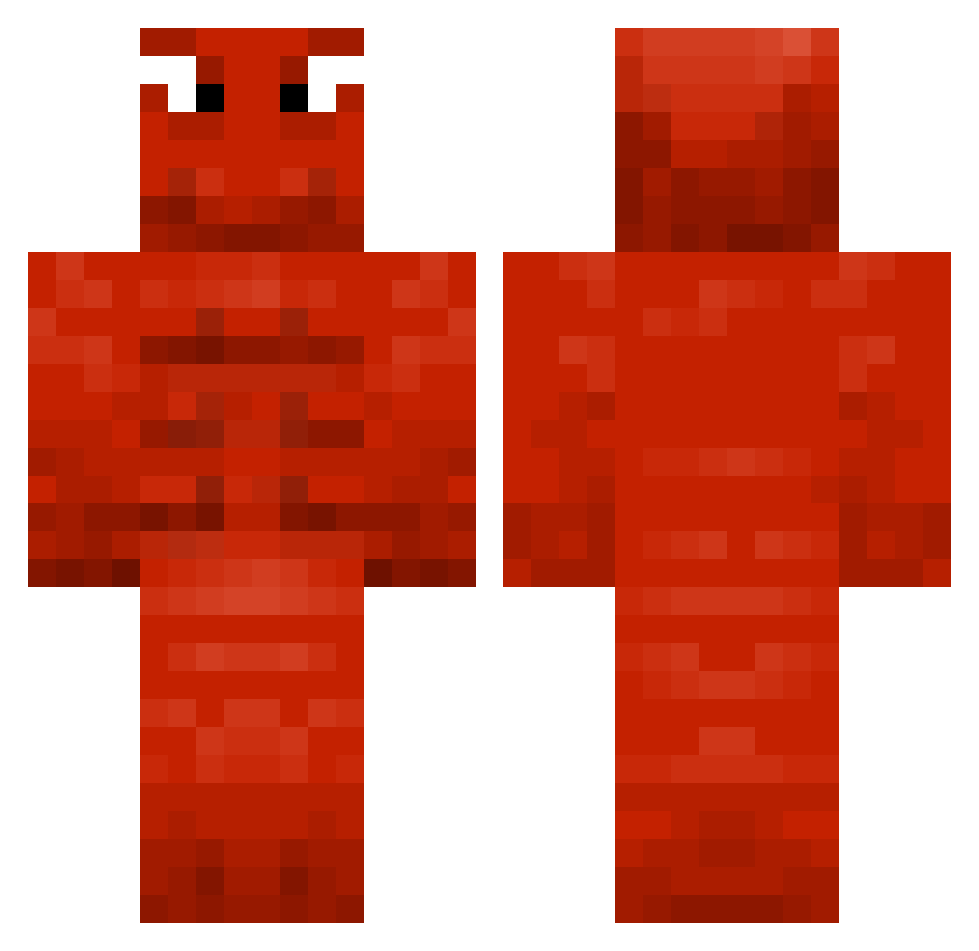 domopahel Minecraft skin, front and back view