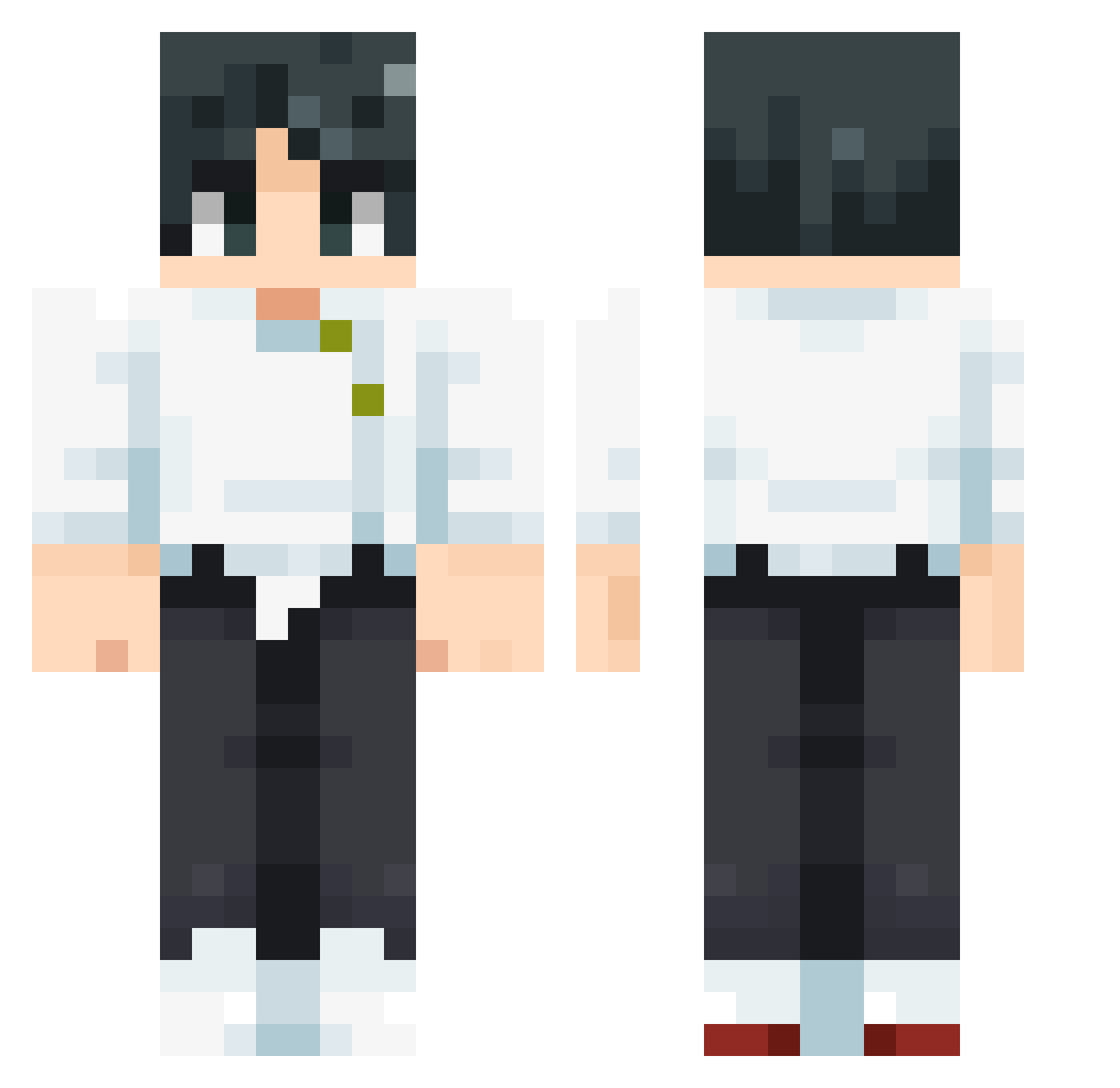 Allen1104 Minecraft skin, front and back view