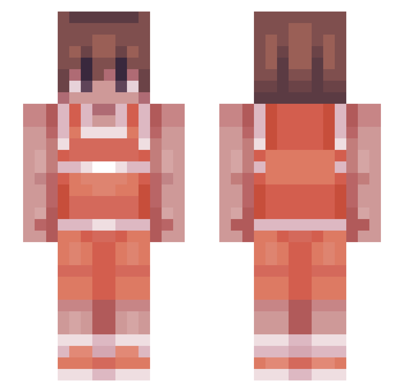 TacoCheeseMan Minecraft skin, front and back view