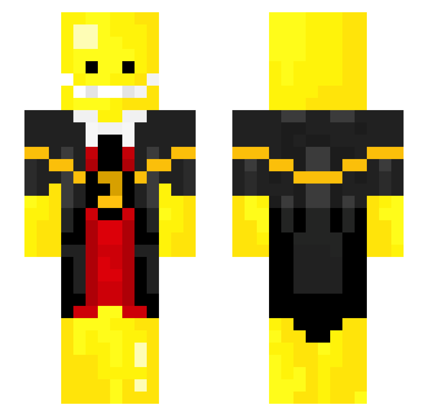 IllusionCIS7 Minecraft skin, front and back view