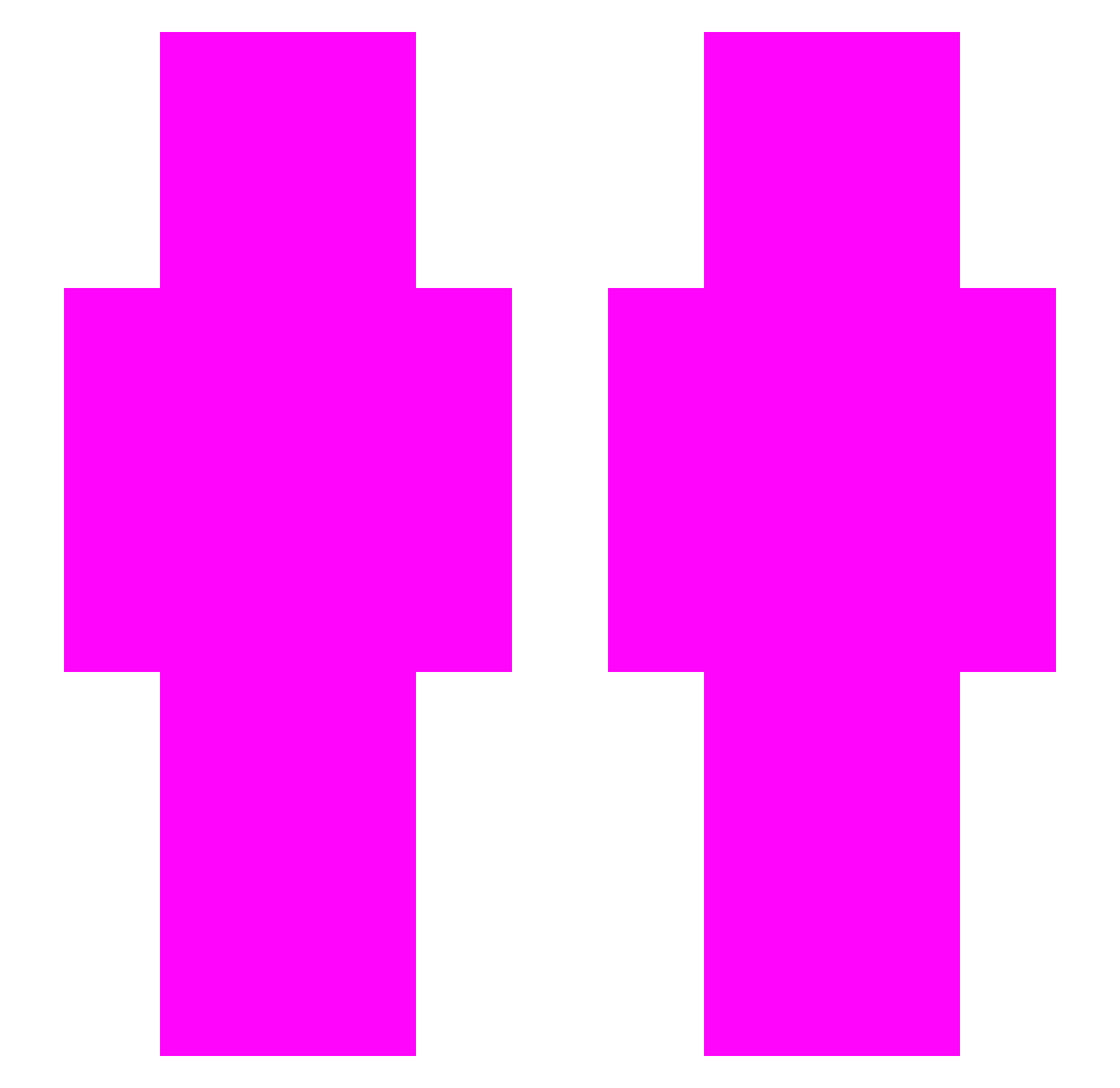 ripflaf Minecraft skin, front and back view