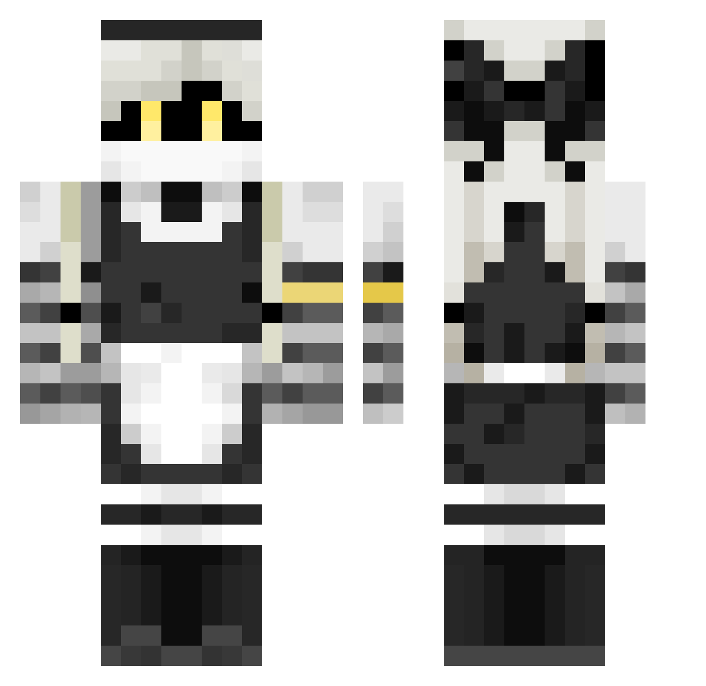 ShOm1_ Minecraft skin, front and back view