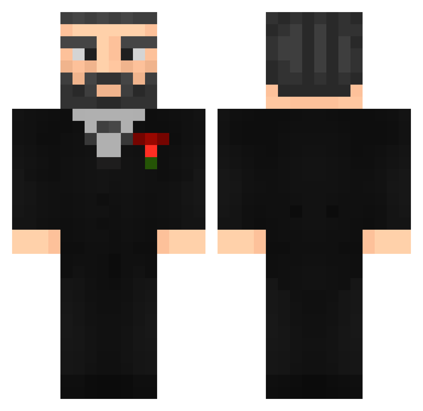 CeleblovesjAlt Minecraft skin, front and back view