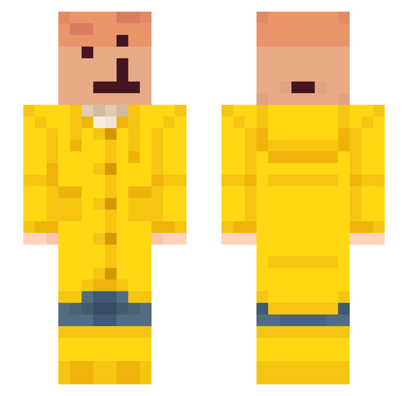 currentlygab Minecraft skin, front and back view