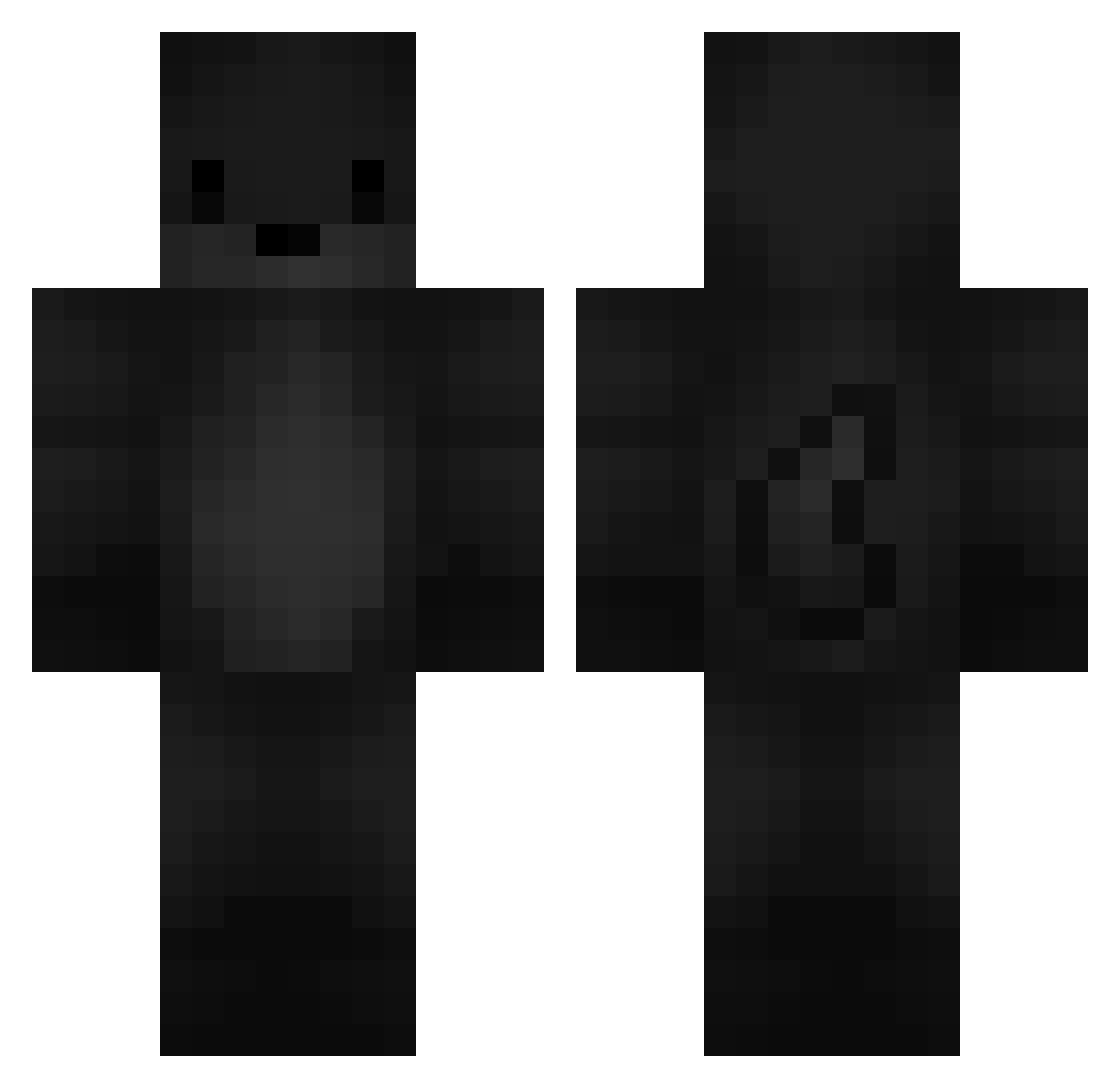 leomonega Minecraft skin, front and back view