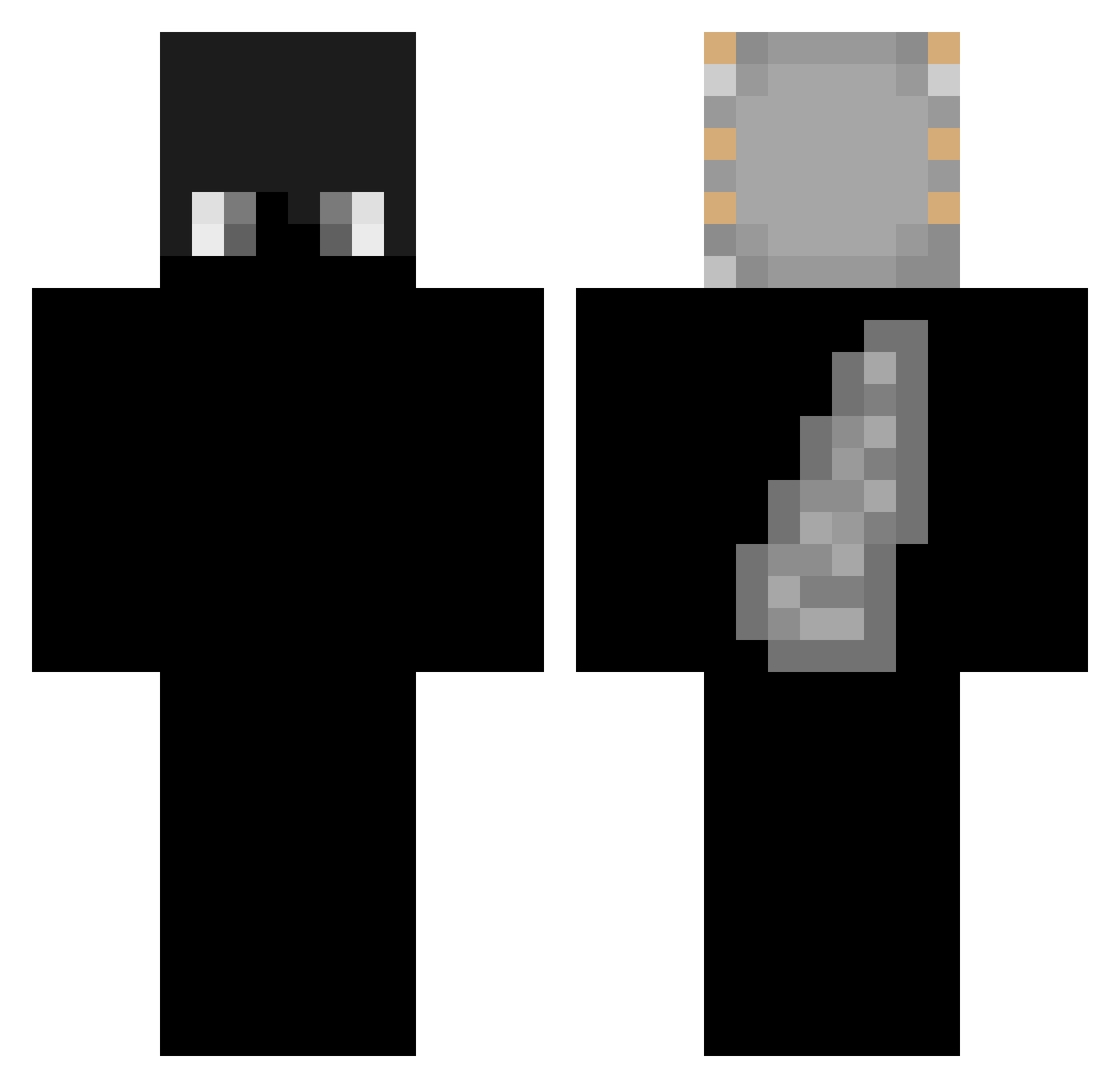 ItzEddie567 Minecraft skin, front and back view