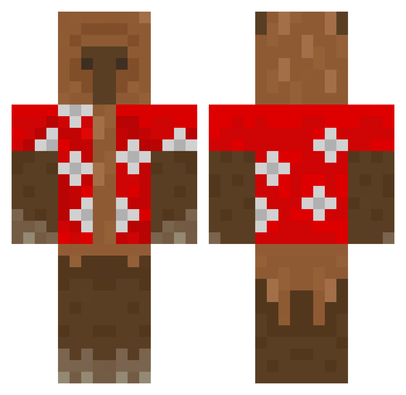 thoee2 Minecraft skin, front and back view